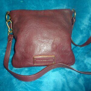 Burgundy Leather Marc by Marc Jacobs Crossbody bag